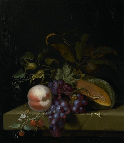 果物のある静物 作： Pieter Gallis