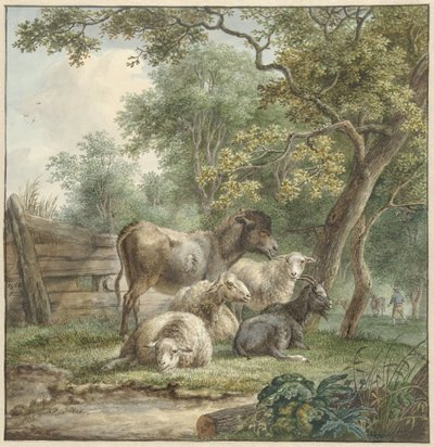 果樹園の牛 作： Pieter Gerardus van Os