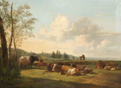 牛のある風景 作： Pieter Gerardus van Os