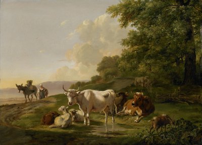牛のある風景 作： Pieter Gerardus van Os