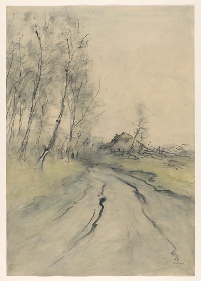 陸路 作： Pieter H.J.J. Ras (signed by artist)