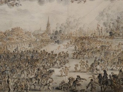 スケベニンゲンからのチャールズ2世の出発 作： Pieter Hendricksz Schut