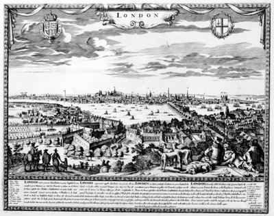 ロンドンの眺め、1700年頃 作： Pieter Hendricksz Schut