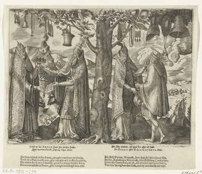 ローマの偶像崇拝の木、1570 年頃 作： Pieter Huys