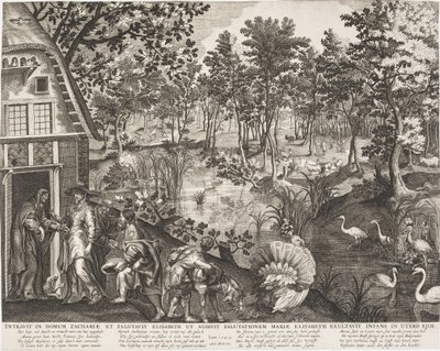 森の中の訪問 作： Pieter II de Jode