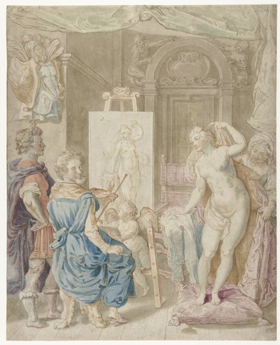 アペレスはカンパスペを描く 作： Pieter Isaacsz.