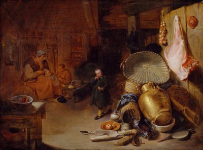 フィギュアのあるインテリア、1643年。 作： Pieter Jacobsz. Duyfhuijsen