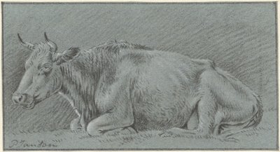 横になっている牛 作： Pieter Janson
