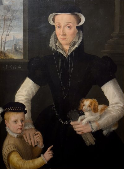 息子と未亡人 作： Pieter Jansz. (manner of) Pourbus