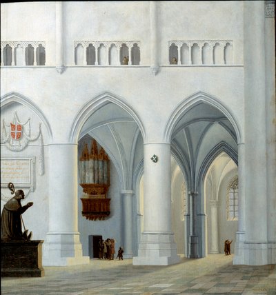 ハーレムの聖バボン教会の内部 ピーテル・ヤンシュ・サーンレダム（1597-1665）の絵画（ec.holl.）1630年 作： Pieter Jansz Saenredam