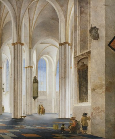 ユトレヒトのブールケルク教会内部 作： Pieter Jansz Saenredam