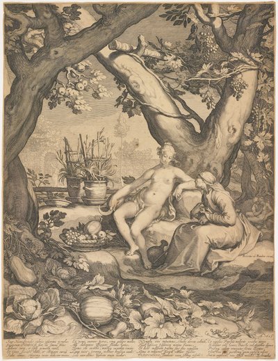 ベルタムヌスとポモナ 作： Pieter Jansz Saenredam
