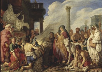 Didon (Elyssa, Elissa, Elisha, Elysha ou Helissa) fait un sacrifice a Junon - Dido