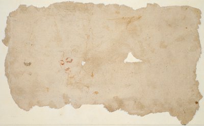 ハガルと天使 (直訳); 女性の顔のスケッチ (裏面) 作： Pieter Lastman