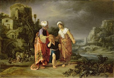 ハガルの追放、1612 作： Pieter Lastman