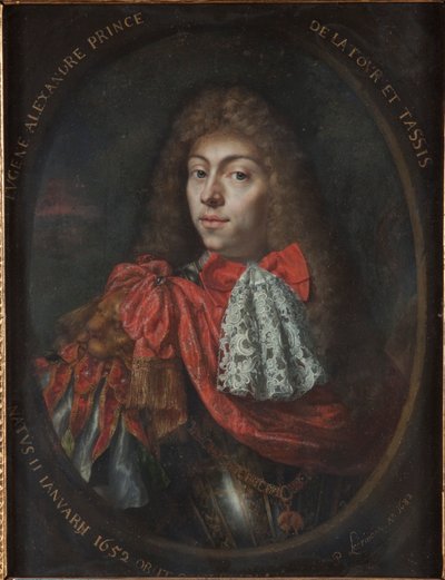 トゥルンとタクシスのユージン・アレクサンダー王子 1652-1714, 1682. 作： Pieter Leermans