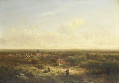 村のある遠景 作： Pieter Lodewijk Francisco Kluyver