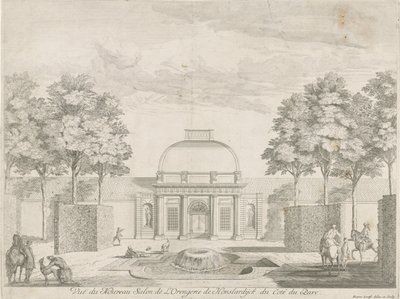 公園から見たHonselersdijkのオランジェリー Vue du Nouveau Salon de l