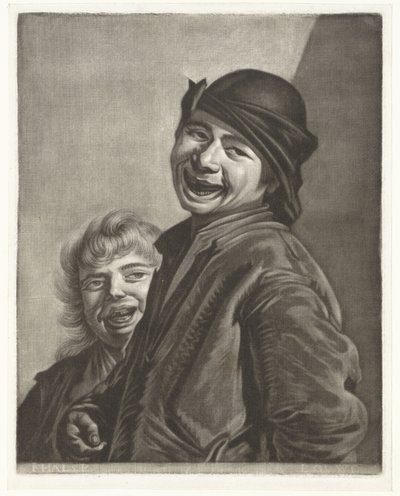 笑顔の男の子二人 作： Pieter Louw