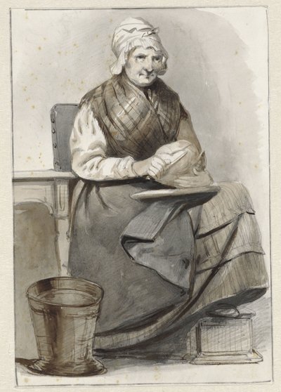 座っている女性 作： Pieter Marinus van de Laar (attributed to)