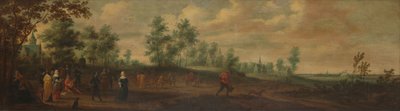 踊るカップルのいる風景 作： Pieter Meulener