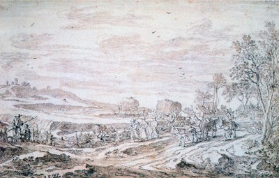 死神のいる風景、c1615-1661 作： Pieter Molijn