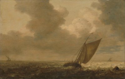帆に風が吹く漁船 作： Pieter Mulier (I)