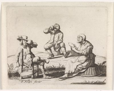 3 人の農家 作： Pieter Nolpe