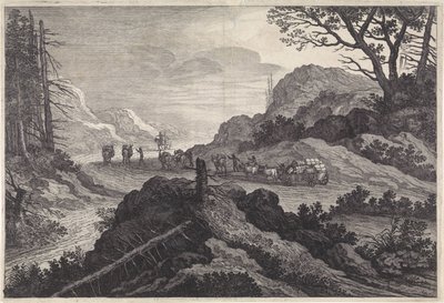 ラバを道路に詰める 風景（シリーズタイトル） 作： Pieter Nolpe