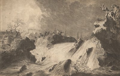 1651 年 3 月 5 日のセント アンソニー堤防の破裂。Vertoninge...アムステルダム、17 世紀。 作： Pieter Nolpe