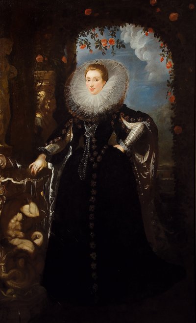 ジョヴァンナ・スピノラ・パヴェーゼの肖像、1606年。 作： Pieter Paul Rubens