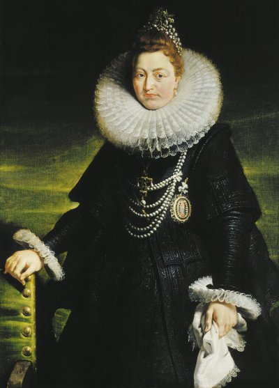 スペインのインファンタ イザベラ クララ ユージニアの肖像 1566 ～ 1633 年、1616 年。 作： Pieter Paul Rubens