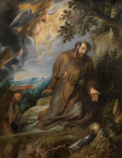 聖痕を受ける聖フランシスコ、1630～1634年頃。 作： Pieter Paul Rubens