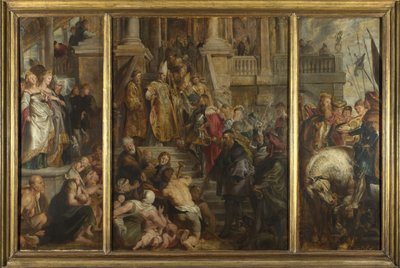 高祭壇画のスケッチ、聖バーヴォ、ゲント、1612 作： Peter Paul Rubens