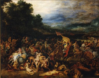 アマゾネスの戦い アマゾノマキア、1598年。 作： Pieter Paul Rubens
