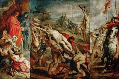 三連祭壇画のクロスの高さのスケッチ 作： Peter Paul Rubens