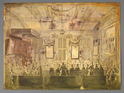 ハーグのマウリッツハイスでのチャールズ 2 世国王の送別会 作： Pieter Philippe