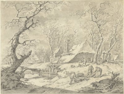 農場のある冬景色 作： Pieter Pietersz. Barbiers
