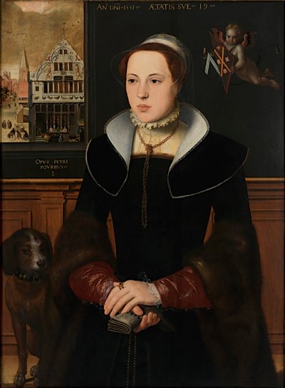 Jacquemyne Buuckの肖像、1551年。 作： Pieter Pourbus