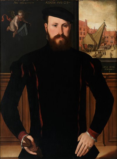 Jan van Eyewerveの肖像、1551年。 作： Pieter Pourbus