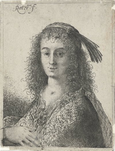 若い女性のバスト 作： Pieter Rottermondt
