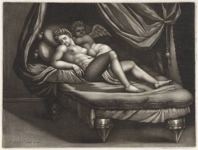 キューピッドとプシュケ 作： Pieter Schenk (I)