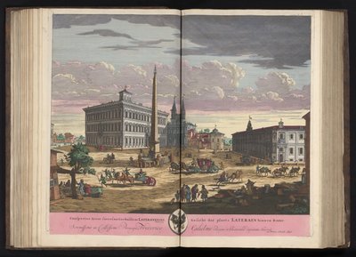 Gezicht op het Lateraan met de Sint-Jan van Lateranen te Rome ラテラノ大聖堂の聖域の眺め (...) (オブジェクトのタイトル) 作： Pieter Schenk (I)