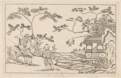 風景の中の 2 人の中国人男性 P: Schenk Jun (...)、前編 (シリーズ タイトル) 作： ピーター・シェンク（II）