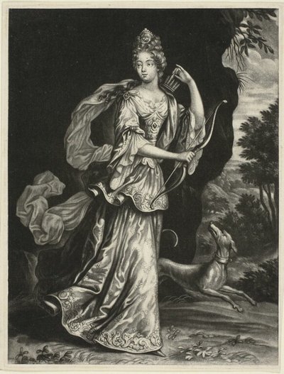 女神ディアナ役 アンヌ・カタリーナ・ムイ（ブロリア伯爵夫人 作： Pieter Schenk