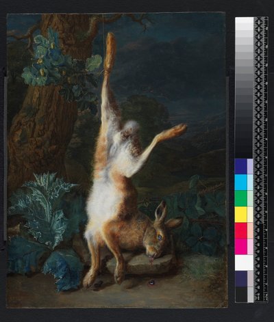 1782年以前の死んだノウサギ 作： Pieter Snyers