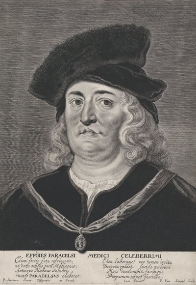 テオプラストス・パラケルススの肖像、1615-43。 作： Pieter Soutman