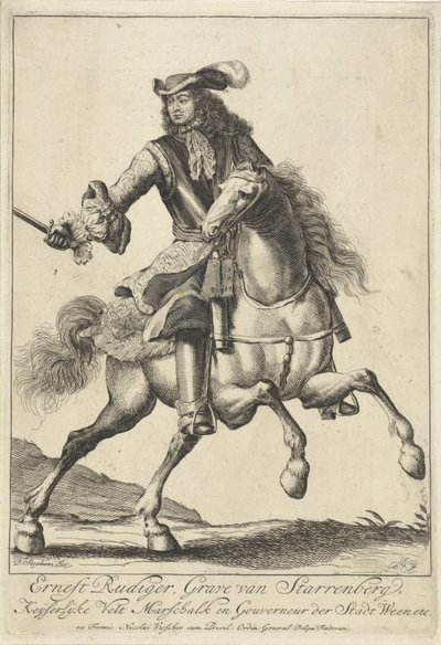 Ernst Rüdiger van Starhembergの騎馬像 作： Pieter Stevens (vermeld in 1689)