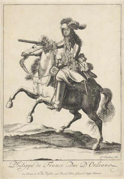 オルレアン公フィリップ1世の騎馬像 作： Pieter Stevens (vermeld in 1689)