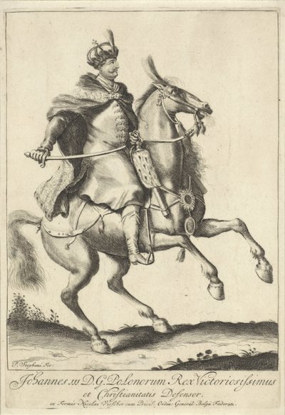 ポーランド王ヨハン 3 世ソビエスキの騎馬像 作： Pieter Stevens (vermeld in 1689)